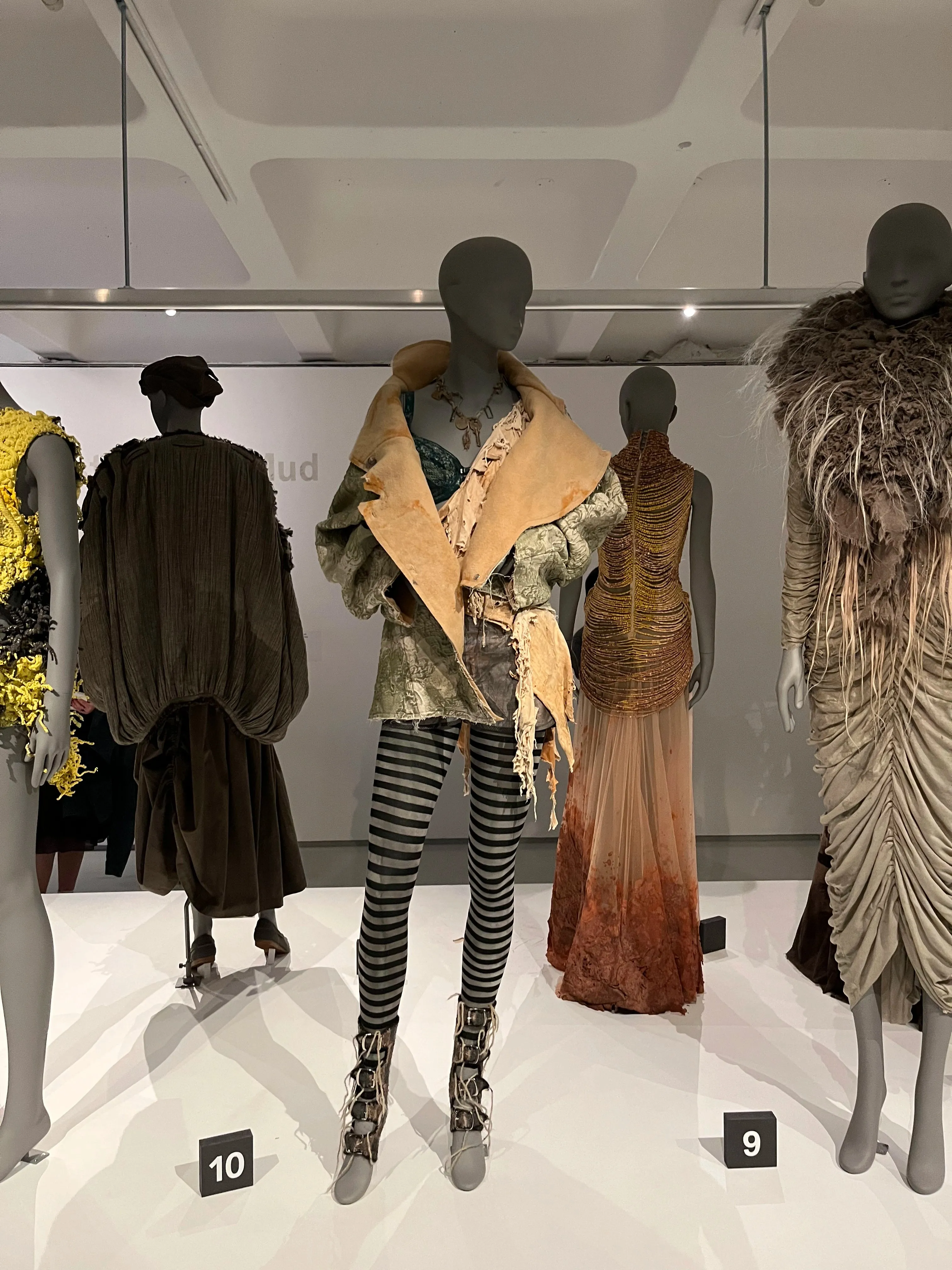 'Hibernating Hopes' Final Runway Look at Dirty Looks: Desire and Decay in Fashion Barbican Art Gallery