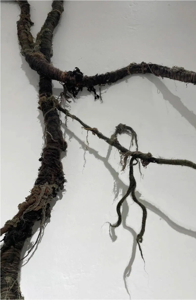 'Dont worry, It will grow on you', Textile Installation Nikolaj Kunsthal